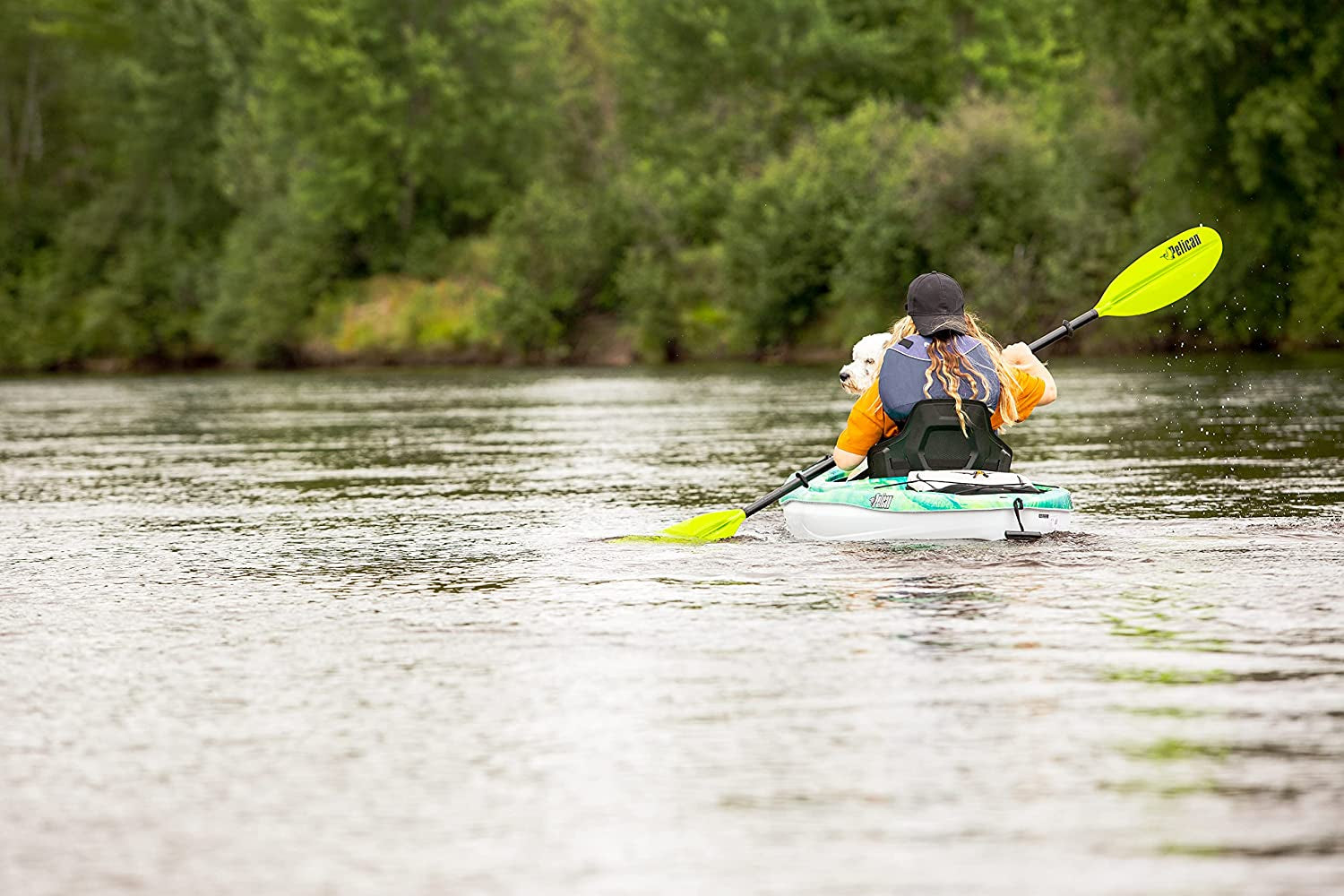 Aluminum Kayak Paddles 87-Inch / 220cm - Tough & Lightweight Black, Lime and Orange