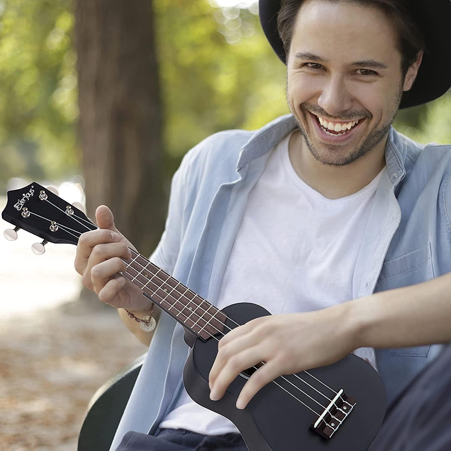 Soprano Ukulele Beginner Pack - Includes a 21-Inch Ukulele, Gig Bag, Fast Learn Songbook, and Digital Tuner, All in One Convenient Kit. Perfect for those starting their ukulele journey.