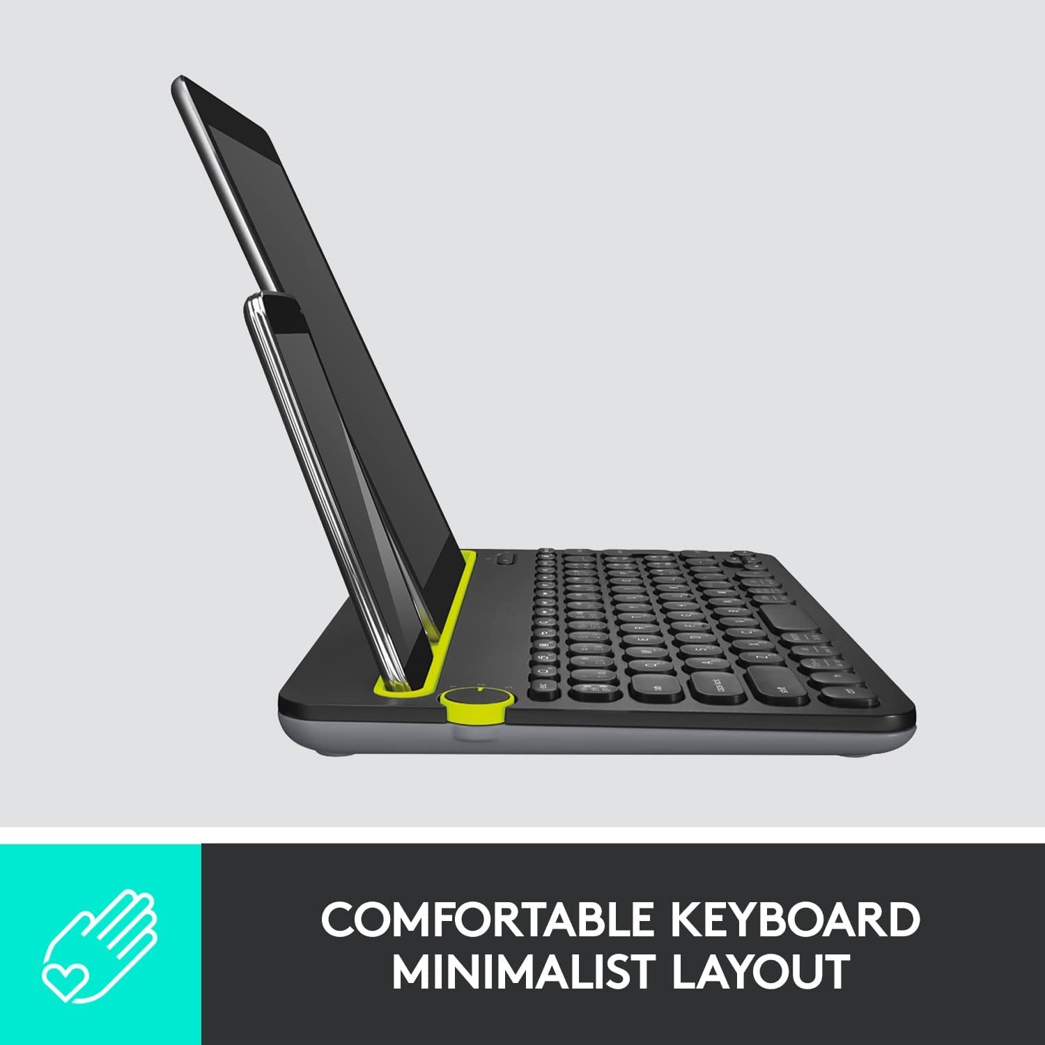 Compact Bluetooth Wireless Keyboard for Windows, macOS, iPadOS, Android, and Chrome OS - Supports Multiple Devices: PC, Mac, Laptop, Smartphone, and Tablet