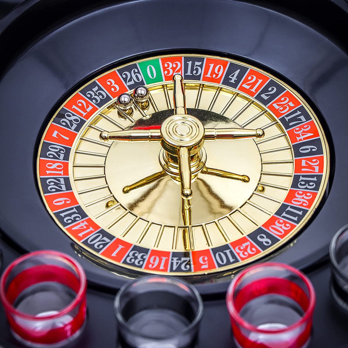 16 Piece Shot Spinning Roulette Game Set 