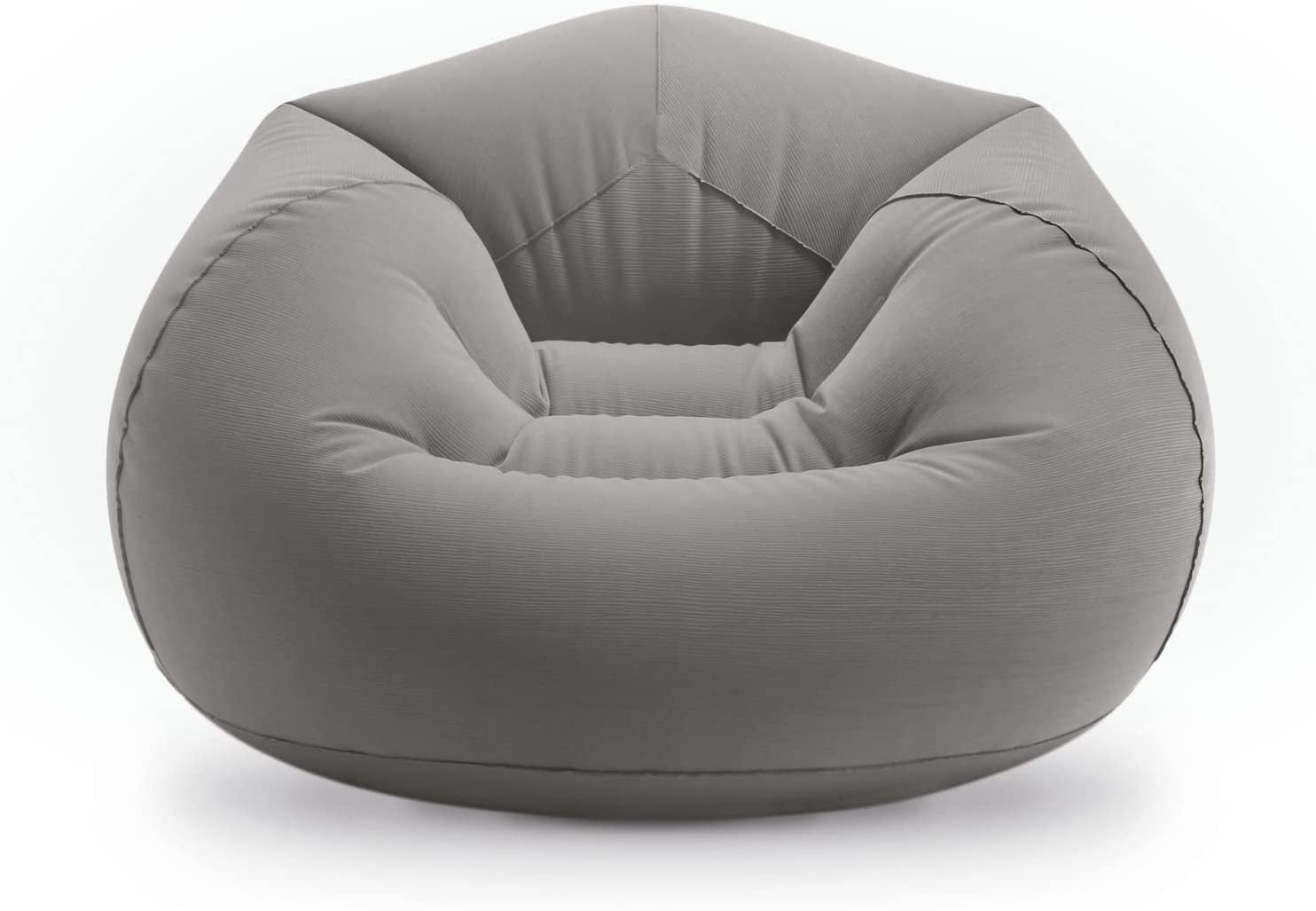 Beanless Bag Inflatable Chair Beige 42" X 41" X 27"