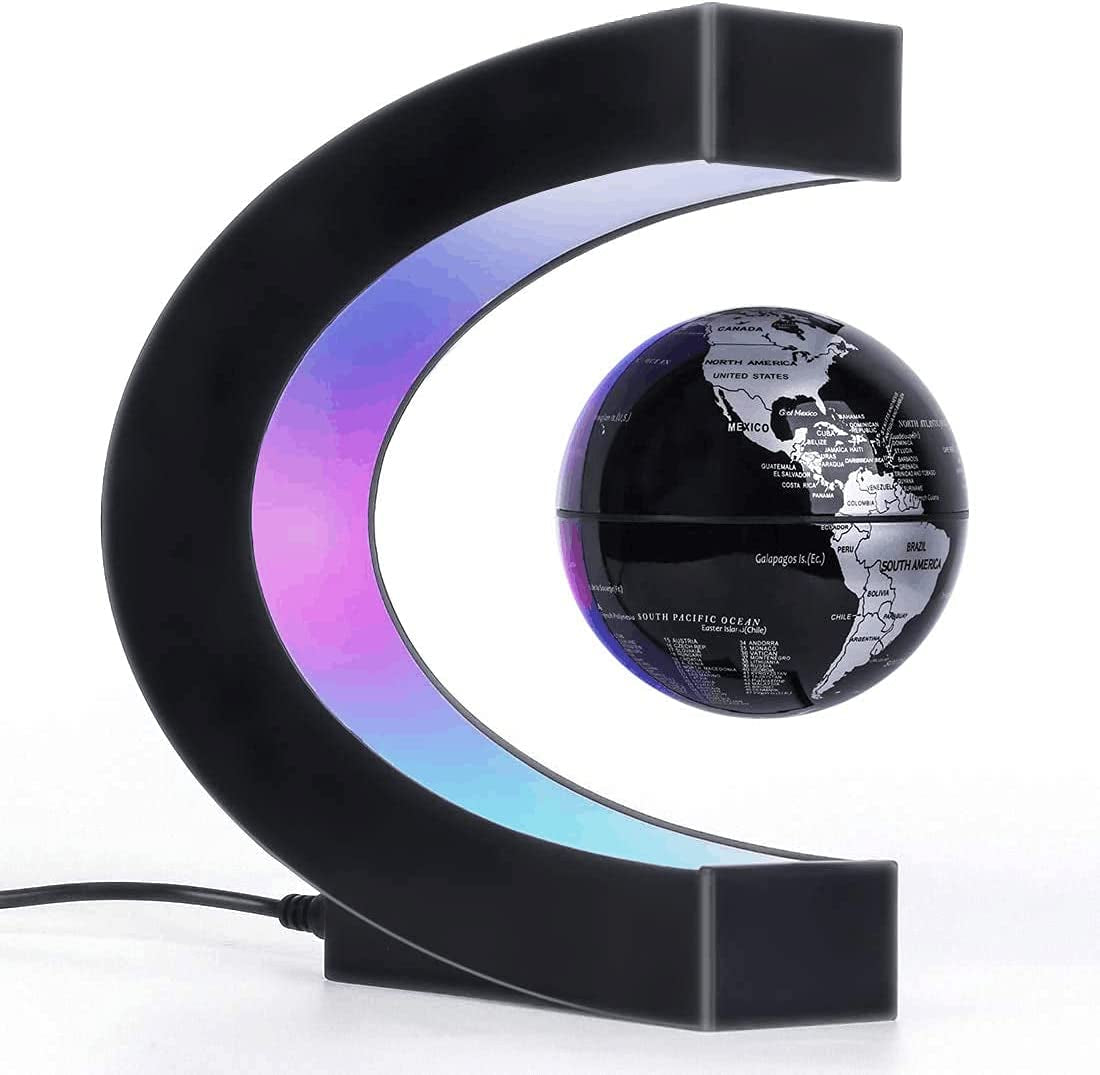 Magnetic Levitation Floating Globe Black