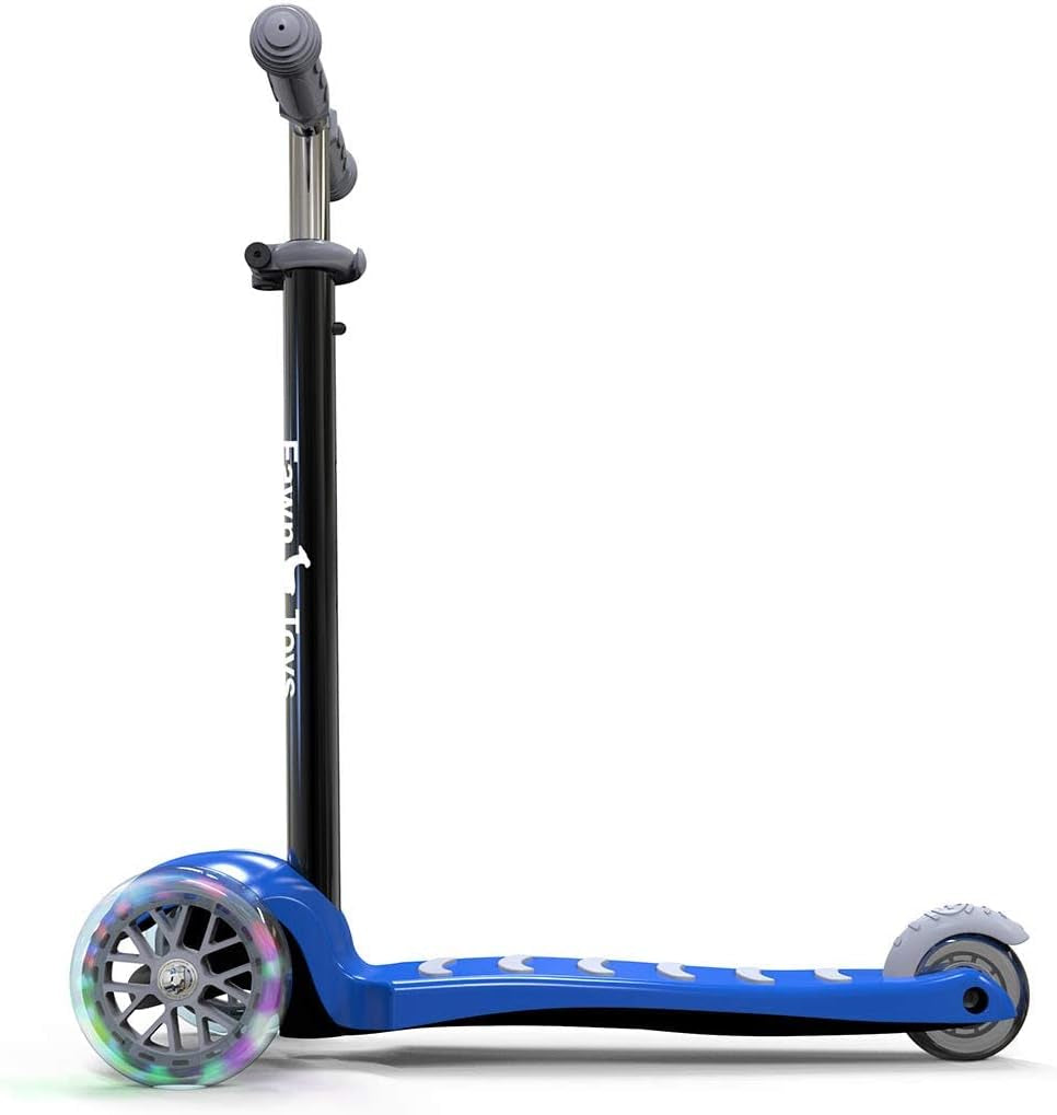 3-Wheel Junior Kick Scooter with Flashing Wheels, Lean to Turn, Suitable for Indoor and Outdoor Use, Ages 2-8 Years