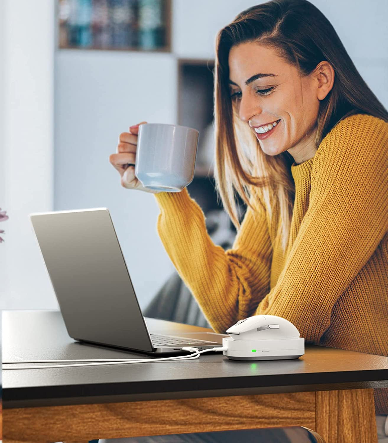 Undetectable Mouse Jiggler: An Automatic Mouse Mover Device for Awakening Computer Laptops. It Requires No Software or Drivers and Features an On/Off Switch Mouse Shaker - A Must-Have for Work from Home Setup.