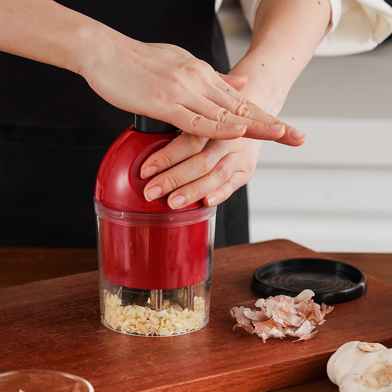 Manual Hand Food Chopper - Efficient Vegetable Dicer for Veggies, Onions, Garlic, Nuts, and Salads