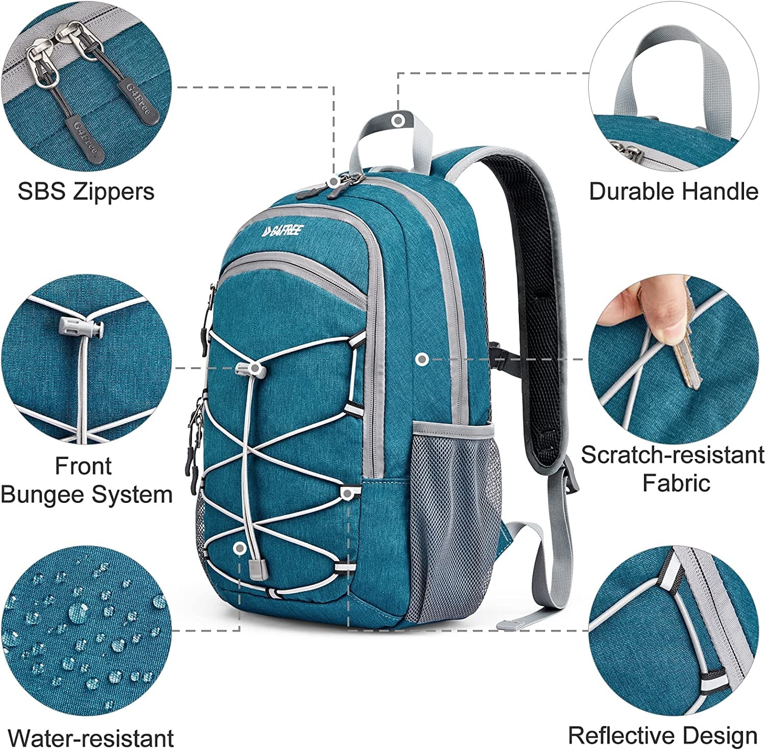 Compact 12L Daypack for Hiking and Outdoor Activities, Suitable for Men and Women