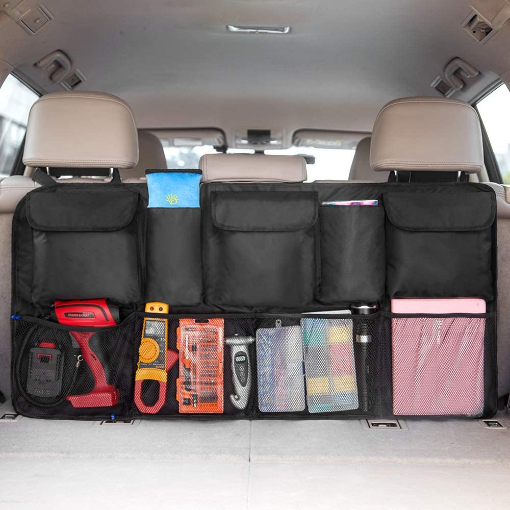 Large Car Trunk Backseat Organizer, SUV Hanging Storage Bag (42 x 22 inch)