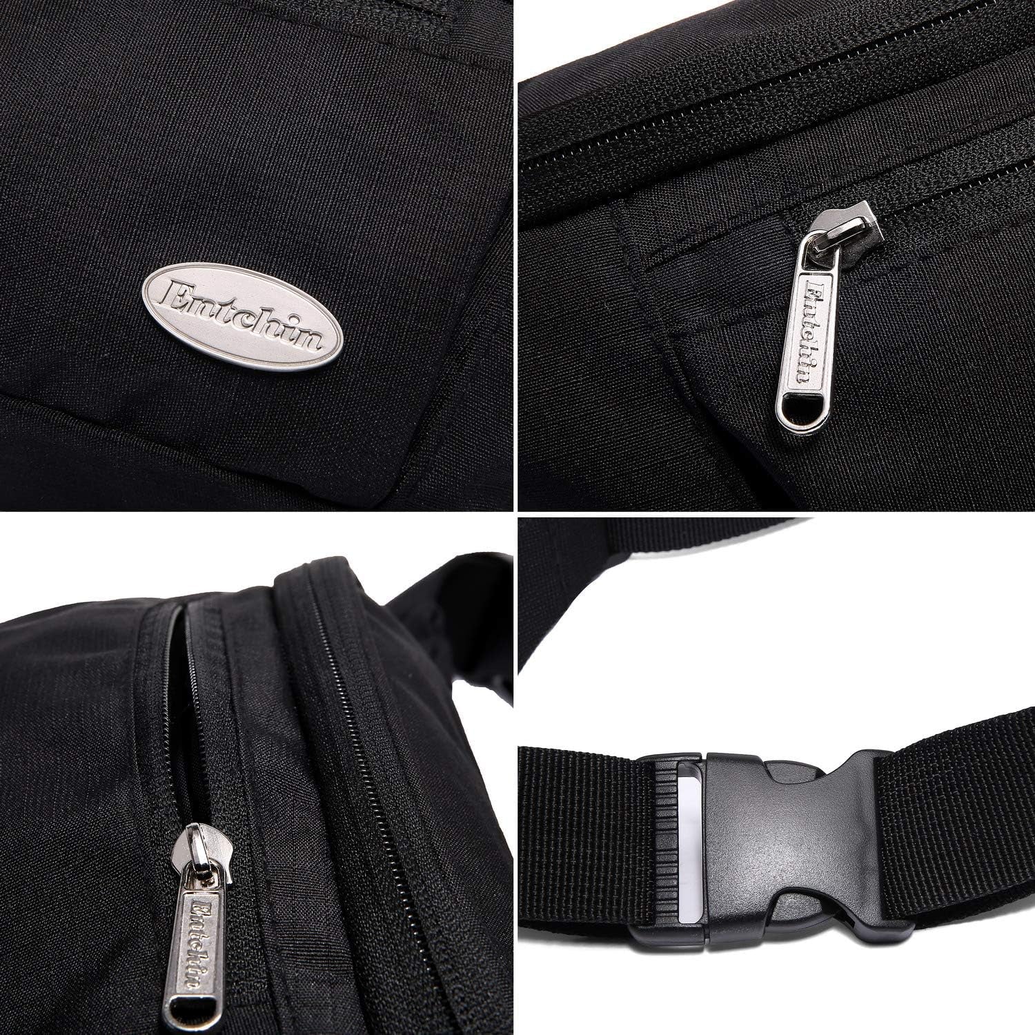 Multi-Pocket Fanny Pack - Stylish Waist Pack for Women and Men - Perfect for Hiking, Running, Travel, and Cycling.