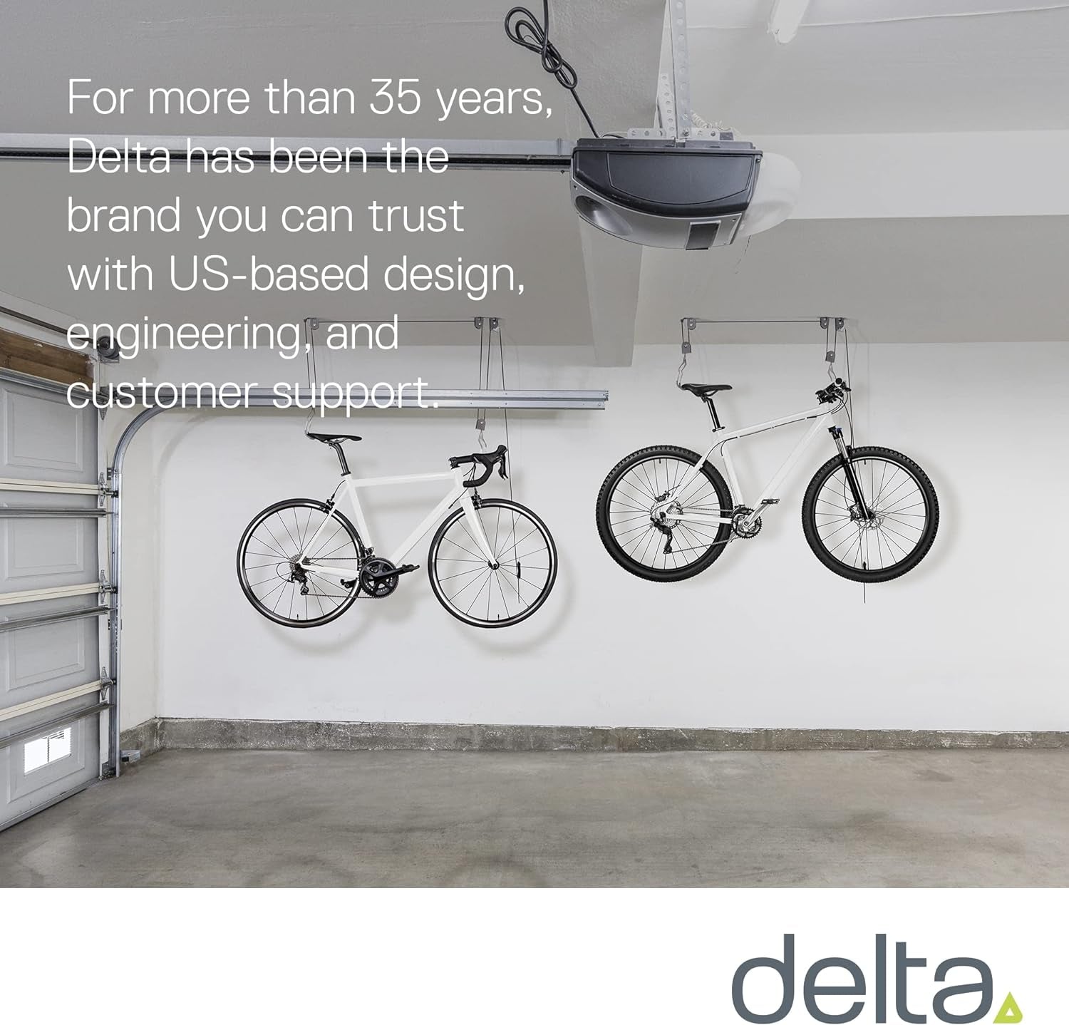 Cycle Garage Bike Storage Hoist - Auto-Locking Ceiling Bike Rack with 50 lb Capacity - Kayak Hoist Straps - Bike Hangers for Garage Ceiling up to 12 Ft - Bicycle Hooks Pulley System