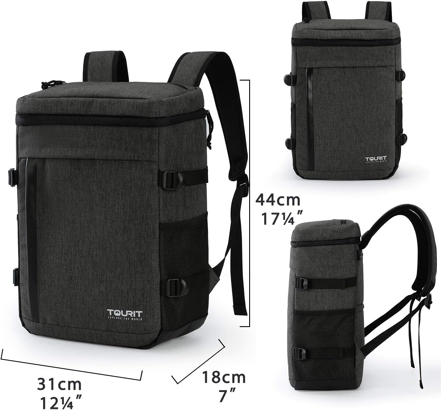 Large Capacity Insulated Cooler Backpack for Men and Women - Ideal for Picnics, Hiking, Camping, and Fishing - Holds 32 Cans