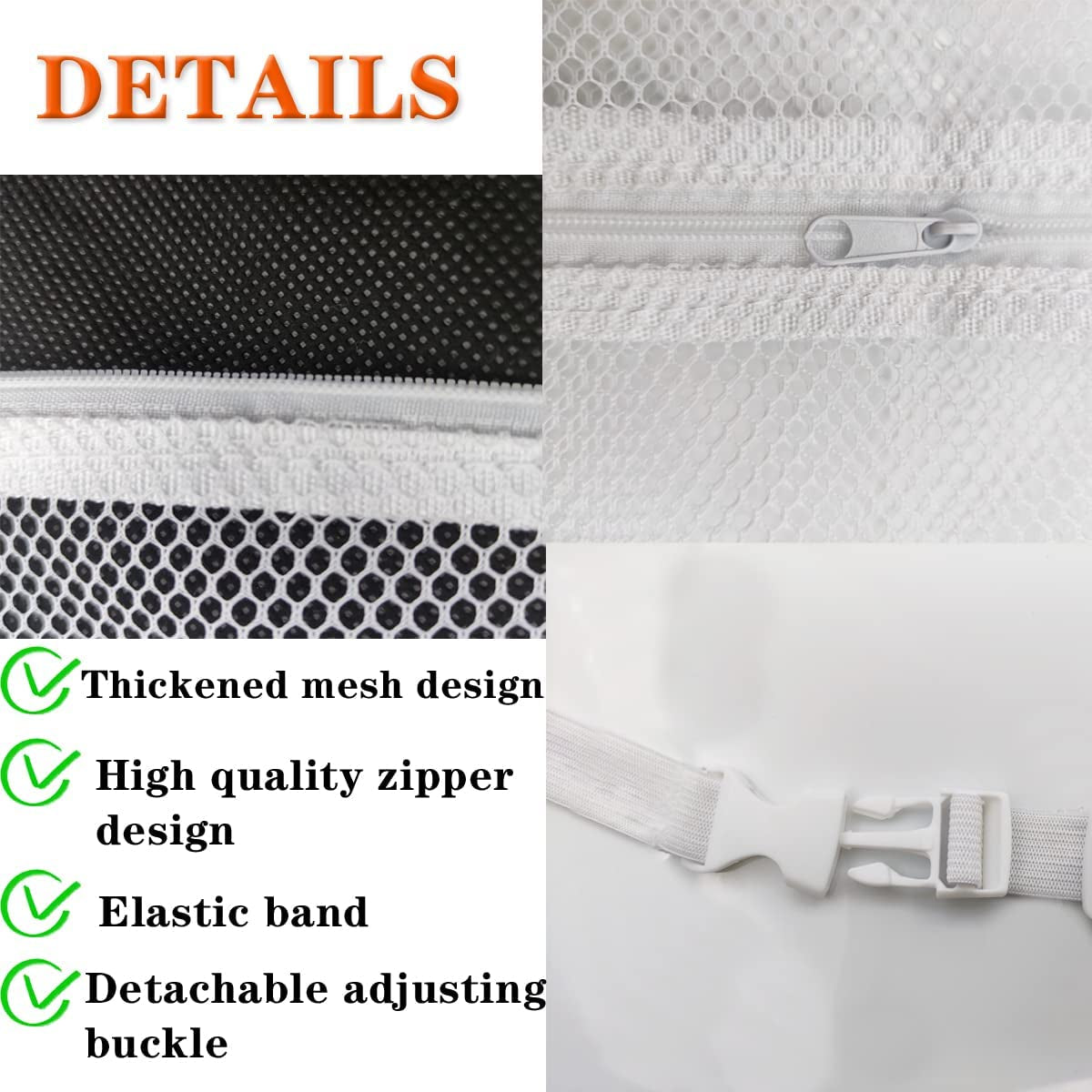 Sneaker Drying & Washing Machine Bag - Designed for Shoes, Clothing, and Laundry. Features an Elastic Strap Adjuster for Easy Installation on Most Dryer Machine Doors in the Laundry Room. Dimensions: 15.7 x 15.7 Inches.