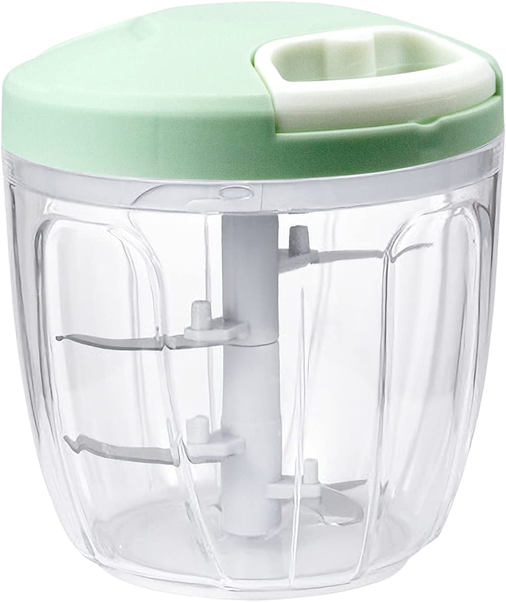 Manual Food Chopper: Efficient Hand-Pull Veggies Processor for Onions, Peppers, Carrots, Nuts - Essential Kitchen Gadget