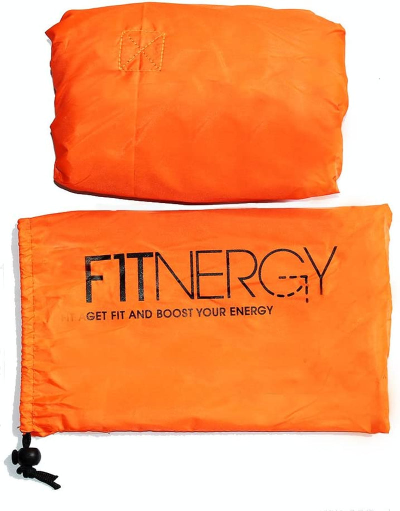 Running Resistance Parachute - 56" Durable Orange Speed Sprint Training Chute with Free Carrying Bag - Enhance Acceleration and Agility for Soccer, Football, and Speed Training - Includes Agility Ladder and Speed Rope