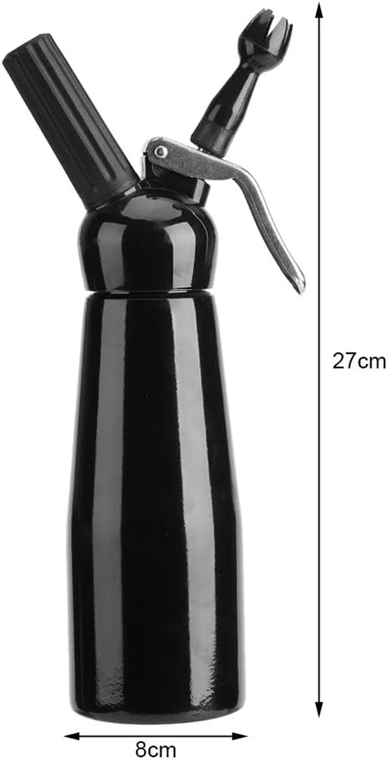 Professional Whipped Cream Dispenser: Whipping Siphon Whip Foam Maker for Delicious Homemade Whipped Creams, Sauces, Desserts, and Infused Liquors, with a 500mL capacity.