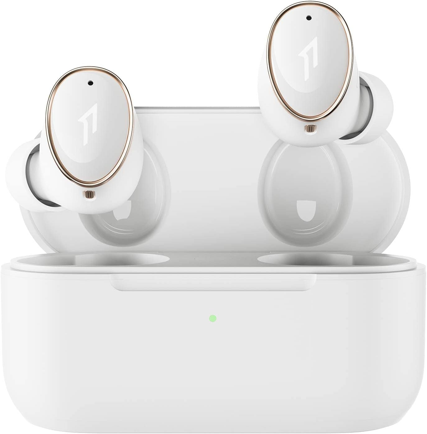 Wireless Noise Cancelling Earbuds with Bluetooth 5.2, Dual Drivers for Audiophile Sound, Adaptive ANC, Hi-Res Audio with LDAC, 6 Mics for Calls, 28H Battery Life, and Wireless Charging White