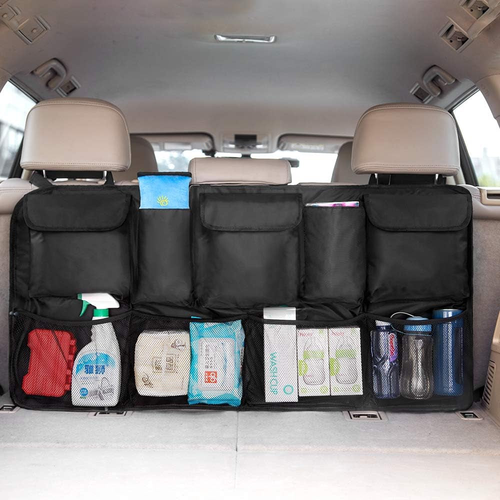 Large Car Trunk Backseat Organizer, SUV Hanging Storage Bag (42 x 22 inch)