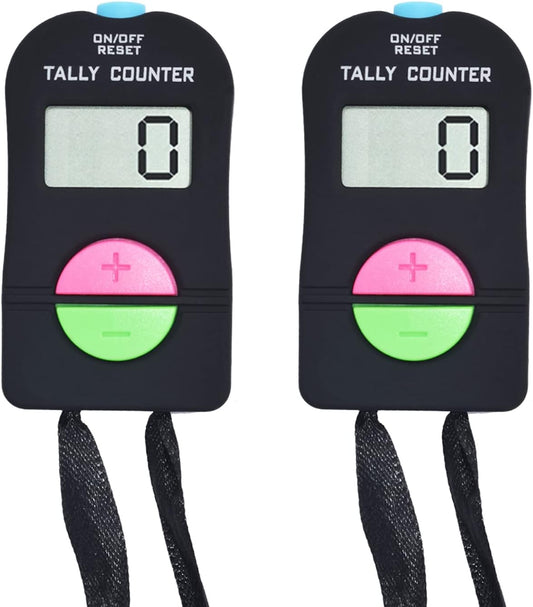 Electronic Digital Hand Tally Counter - Manual Clicker for Tracking People Flow in Golf and Sports