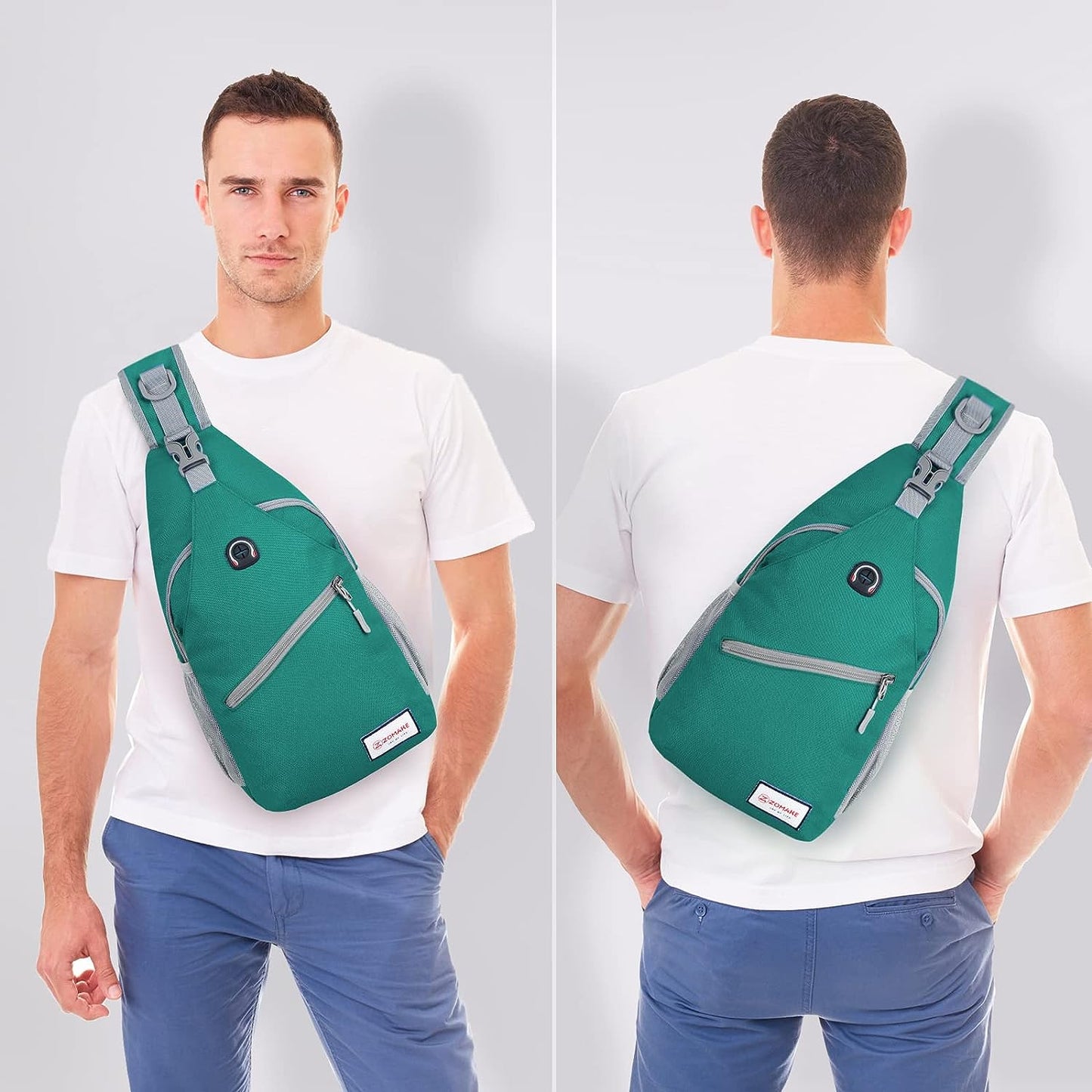 Crossbody Sling Bag - Shoulder Chest Bag for Women and Men - Ideal for Travel, Hiking, and Daypack Use