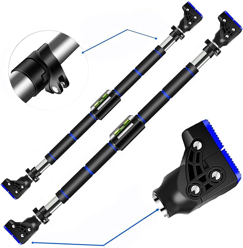 Adjustable Pull Up Bar Adjustable - No Screw Installation - Doorway Chin Up Bar Door Frame, Multi-Functional Heavy Duty Gym Fitness Exercise Equipment Home Workout Bar