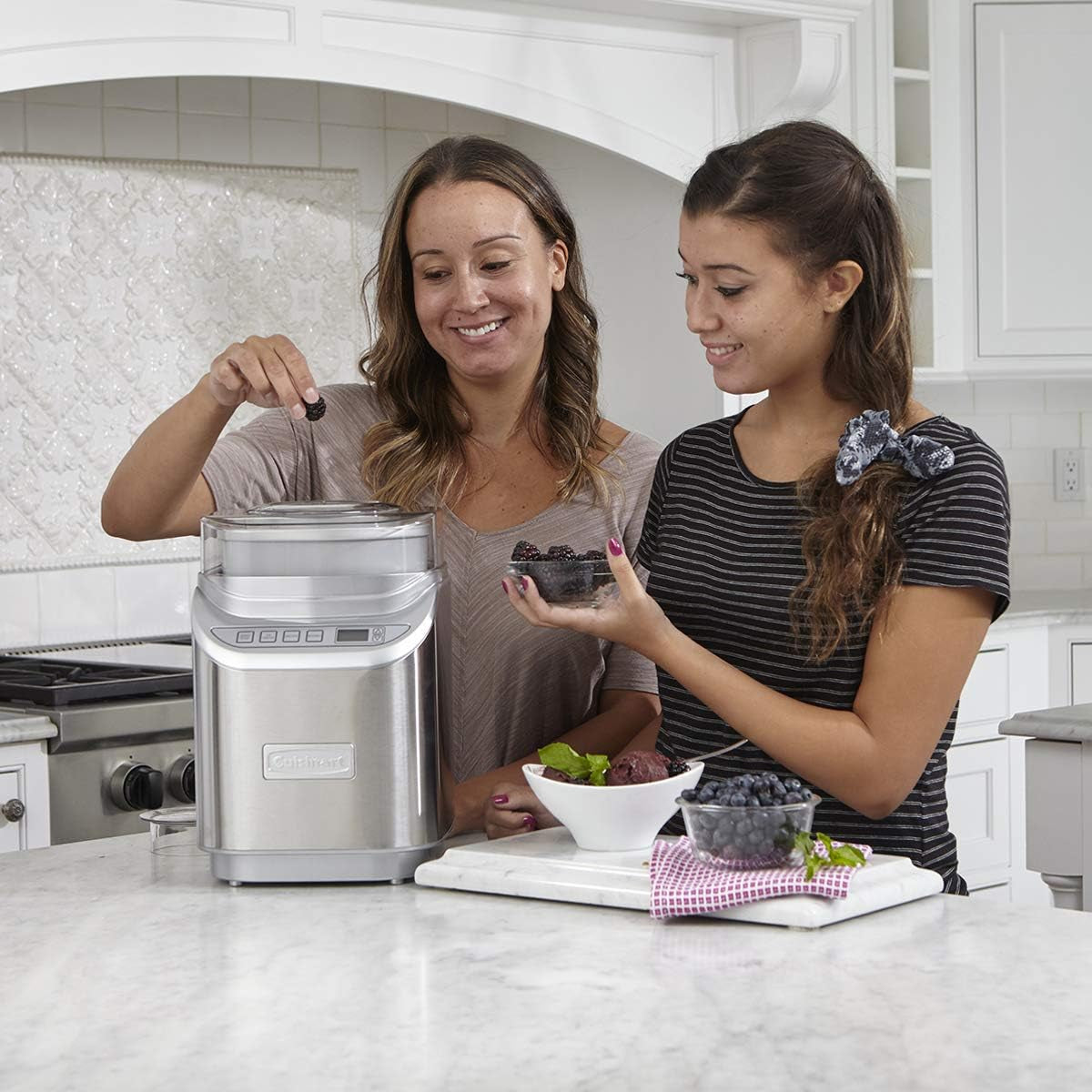 Gelato, Ice Cream, and Sorbet Maker in Silver