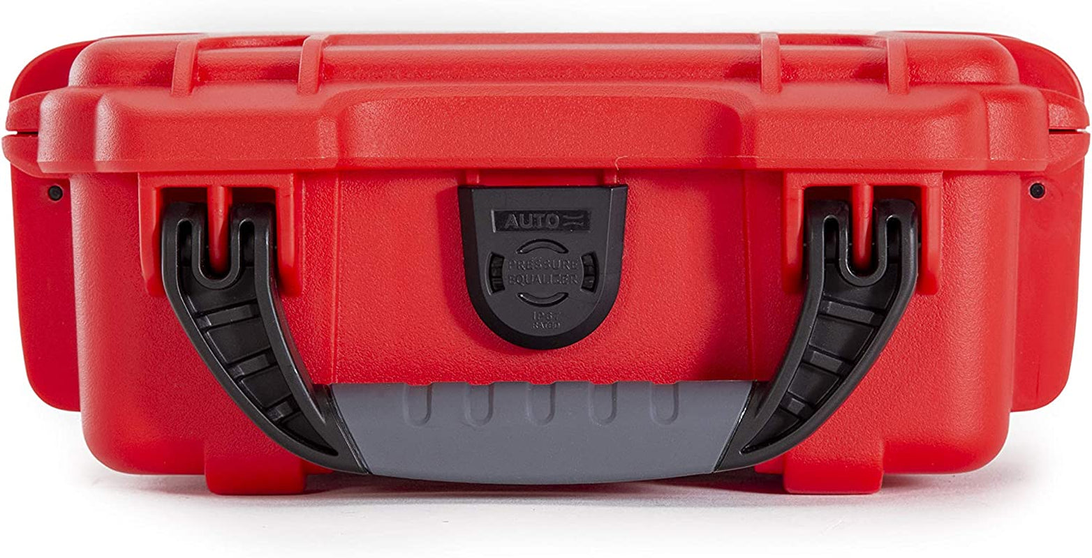 Waterproof Prepper Survival Gear Case (Empty, Case Only) - Dust and Impact Resistant - Empty - Red