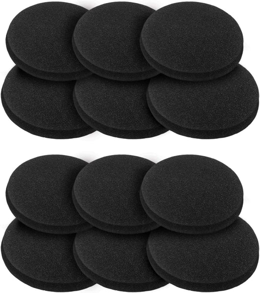 12-Pack Activated Carbon Filters for Compost Bin - Round Shape (12 Filters)