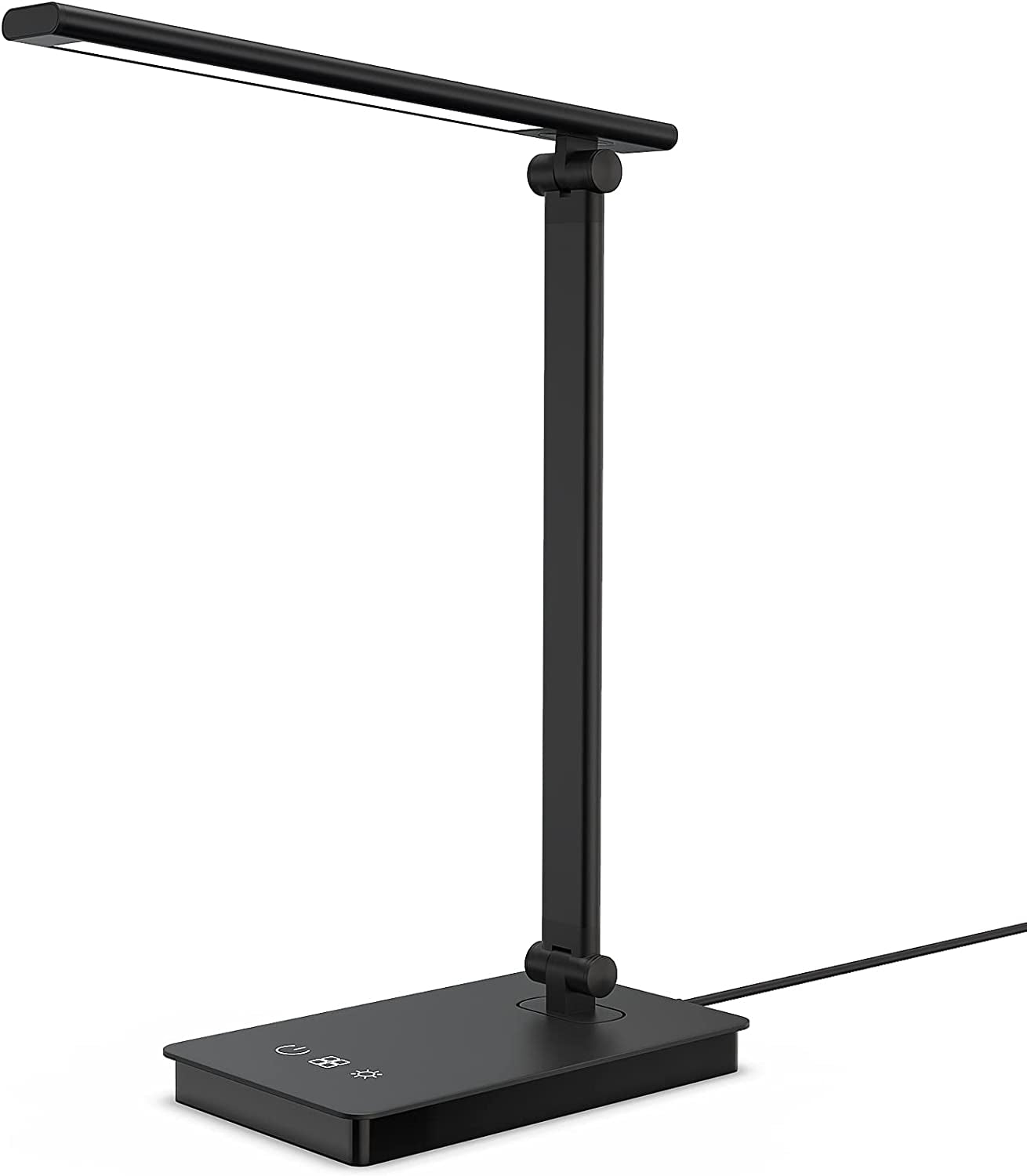 Dimmable LED Desk Lamp for Home Office: Enjoy an Eye-Caring Reading Desk Light with 5 Lighting Modes and 5 Brightness Levels. Featuring Touch Control and a Foldable Design, this Table Desk Lamp is Perfect for Bedside, Office, Study, Reading, and Work.