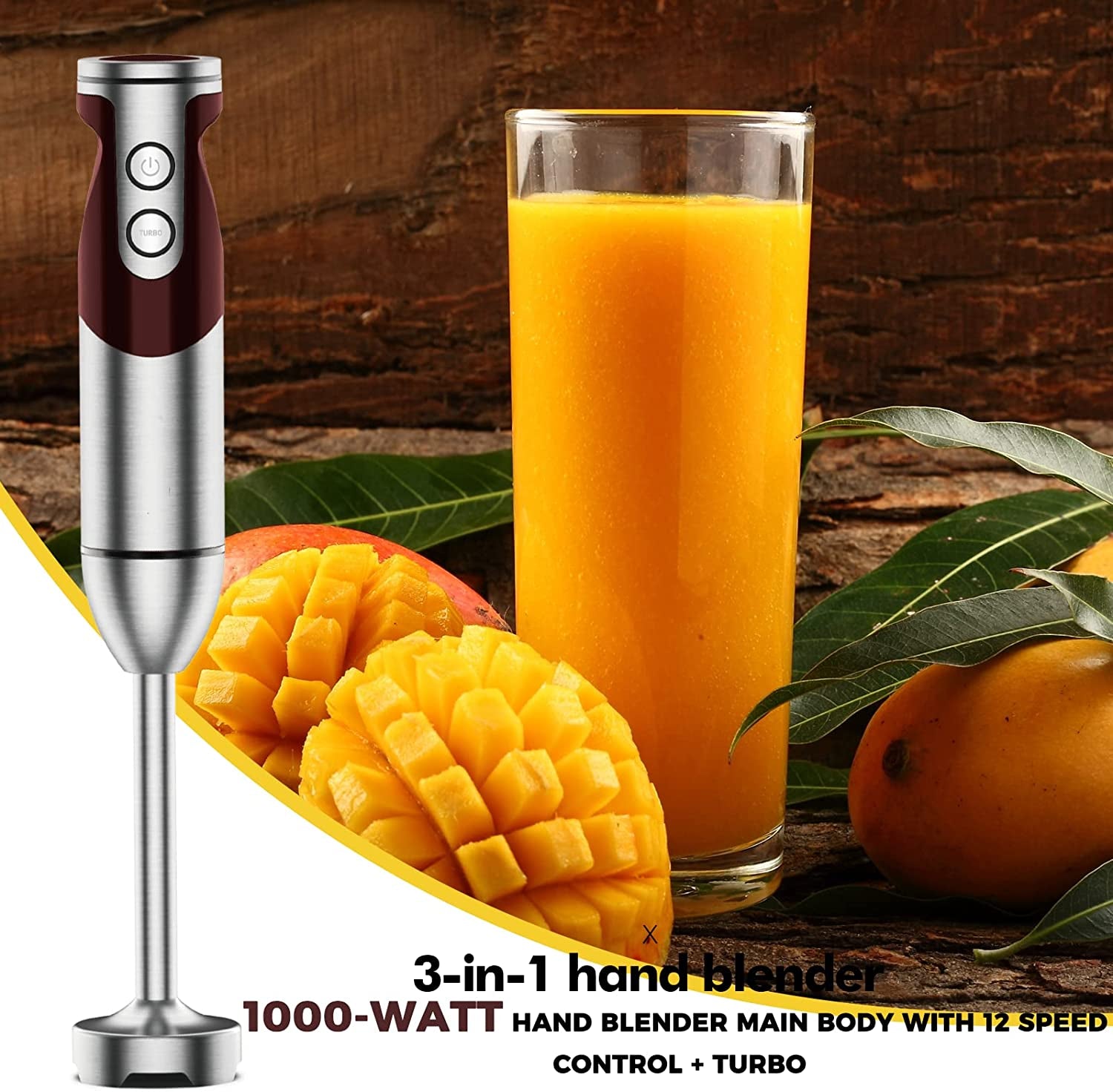 Handheld Blender - Red