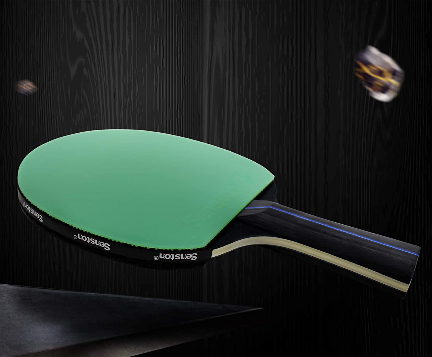 Table Tennis Paddle Set - 2 Professional Ping Pong Paddles with Carry Case - Ideal for Indoor and Outdoor Play