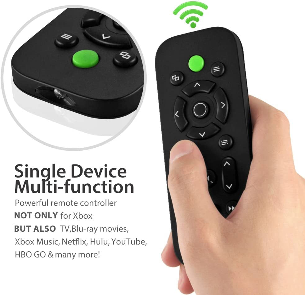 Wireless Multimedia IR Console Remote Control for Xbox One, Xbox One S, and Xbox One X