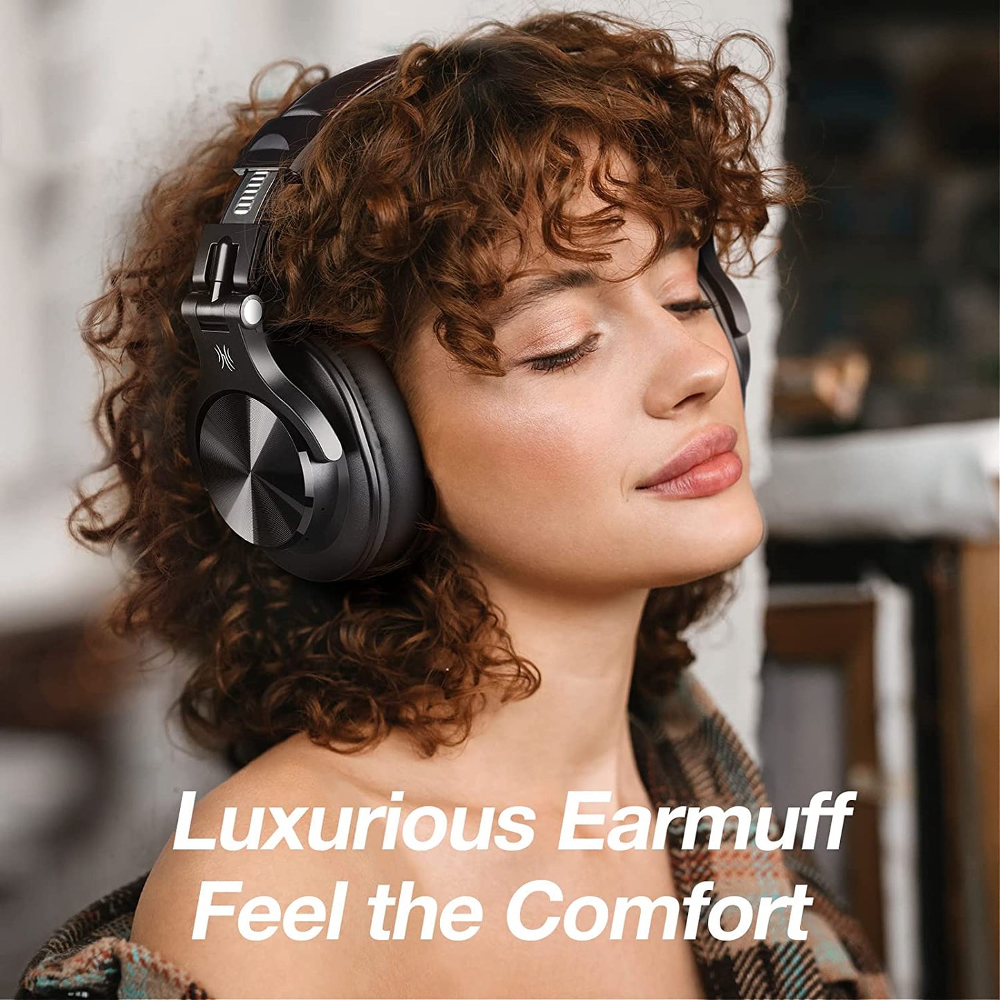 Fusion Studio DJ Headphones: Bluetooth Over-Ear Headphones with 72H Playtime, Share-Port, Wired and Wireless Recording, Stereo Sound for Electric Drum Piano Guitar AMP.