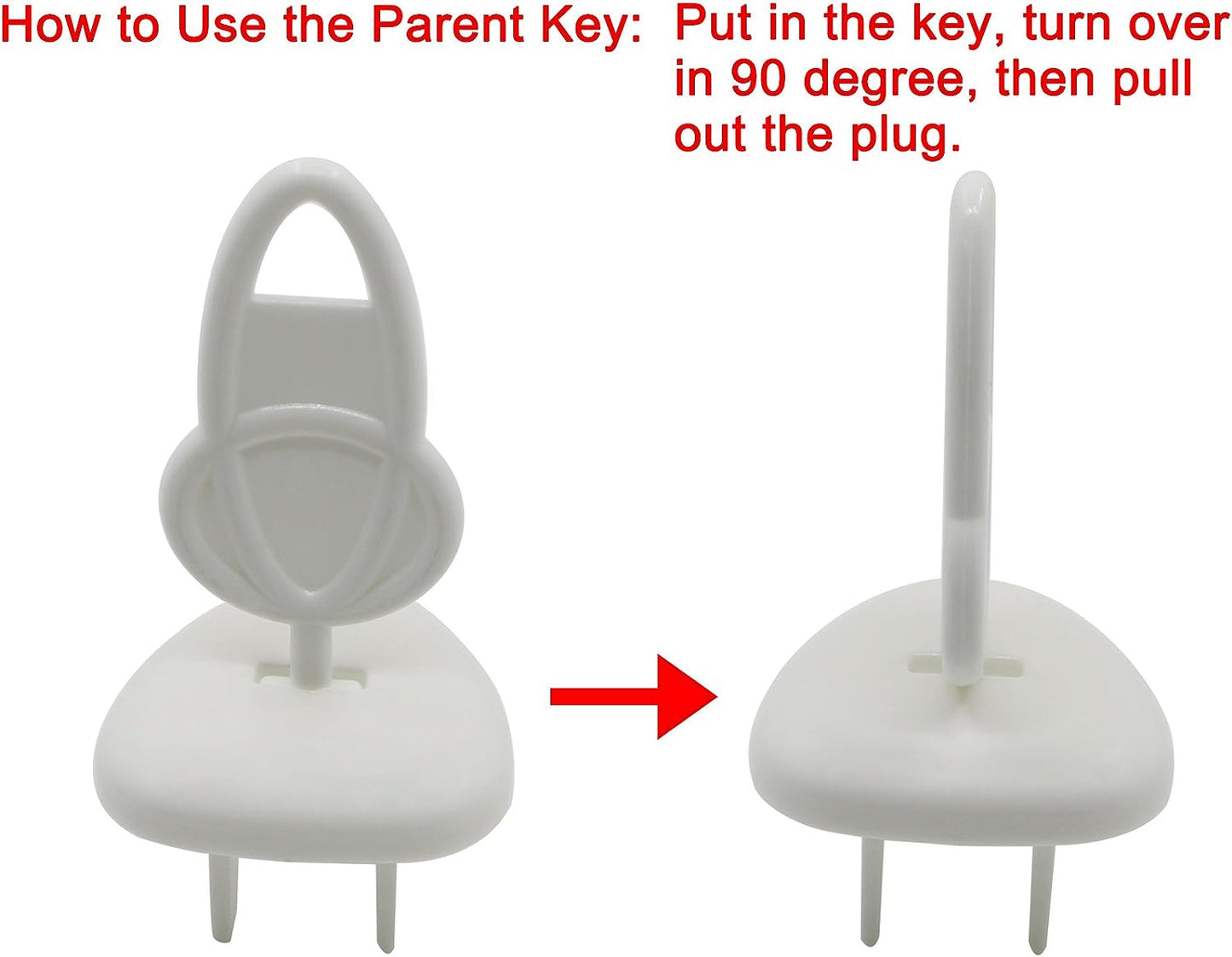 Child Safety Outlet Plug Covers Kit: Baby Proofing Electric Protector Caps, includes 24 Plugs and 4 Keys for Secure Home Environment.