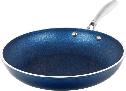 Durable 12 Inch Non-Stick Frying Pan with Mineral & Diamond Coating - Ideal for Cooking, Easy to Clean, Dishwasher and Oven Safe