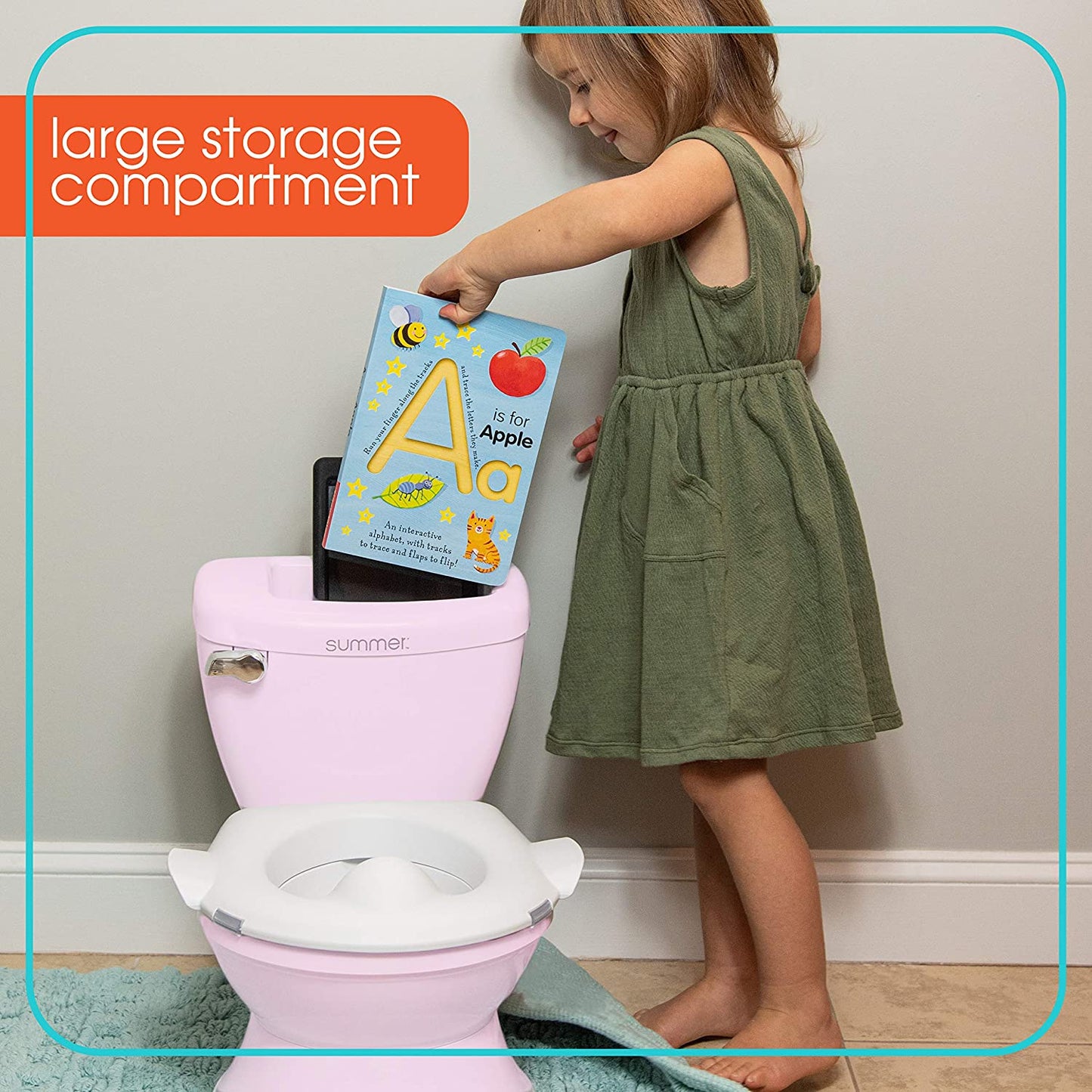 Infant Potty with Transition Ring & Storage - Pink