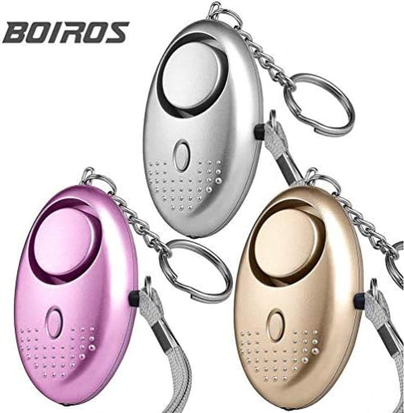  Personal Security Alarm - 3 Pack 140dB Safety Siren with LED Flashlight for Emergency Situations and Night Runners