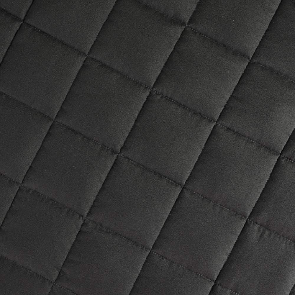 15 lbs Cooling Weighted Blanket - Double Queen Size (60"x80") in Dark Grey. An Ideal Gift for Adults, Men, Women, and Youths. Perfect for a Good Night's Sleep.