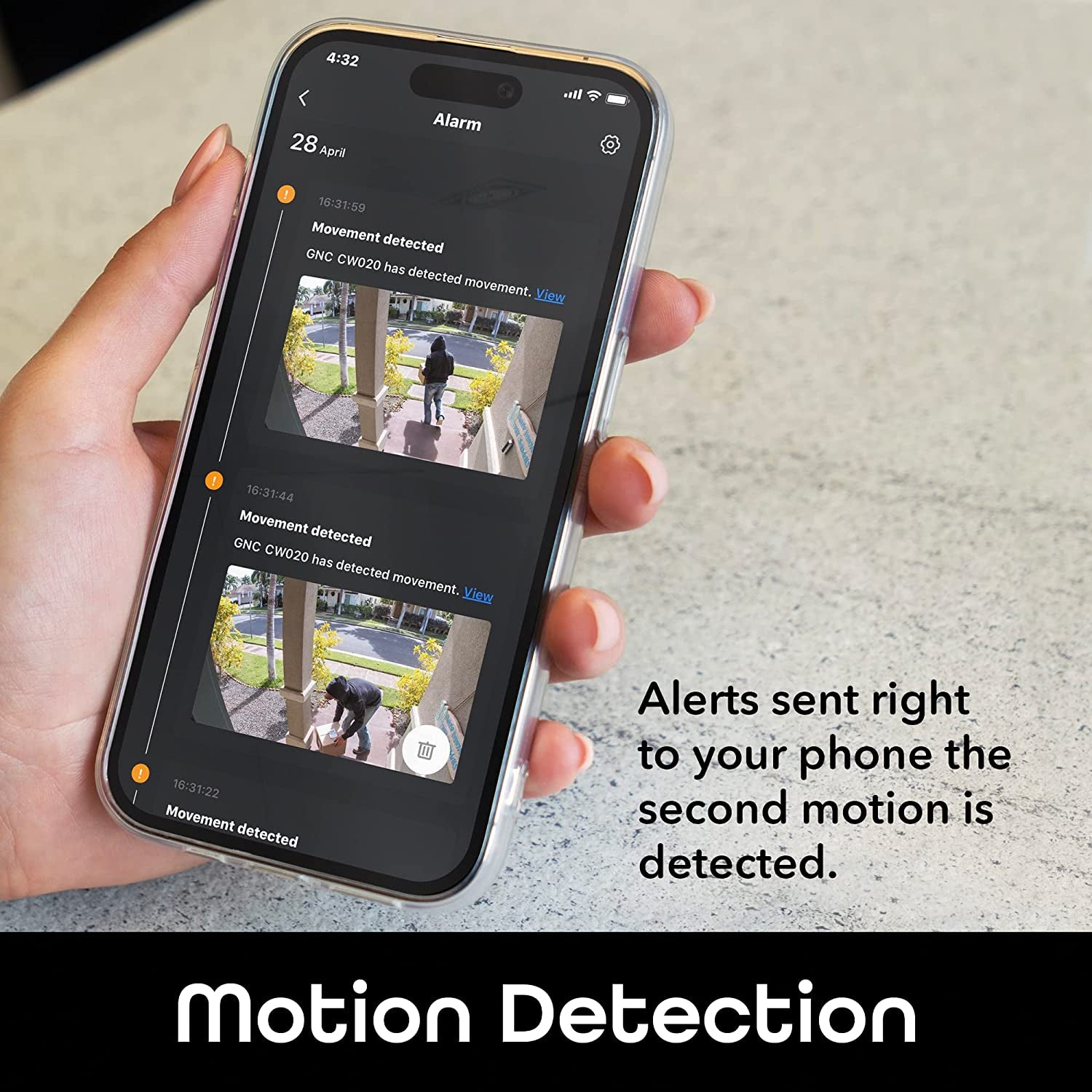Outdoor Security Camera HD Hawk 2 - 1080P Wifi Surveillance Camera, Weatherproof IP66, Night Vision and Motion Detection, Works with Alexa and Google Assistant, No Hub Needed (Black)