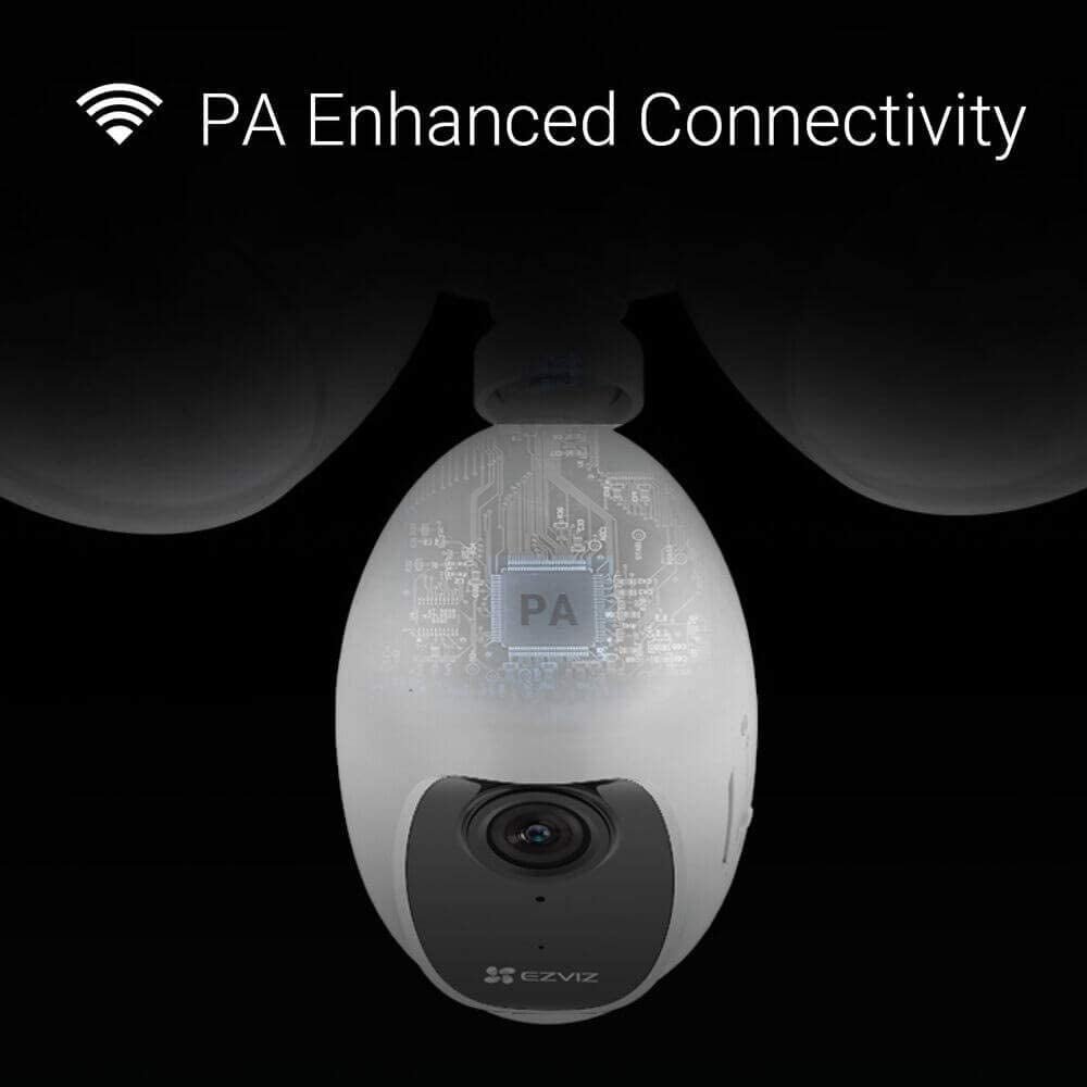 Wifi 1080P Floodlight Security Camera with Enhanced Motion Activation, PIR&H265, Siren Alarm, Starlight Color Night Vision, Two-Way Audio, Weatherproof 