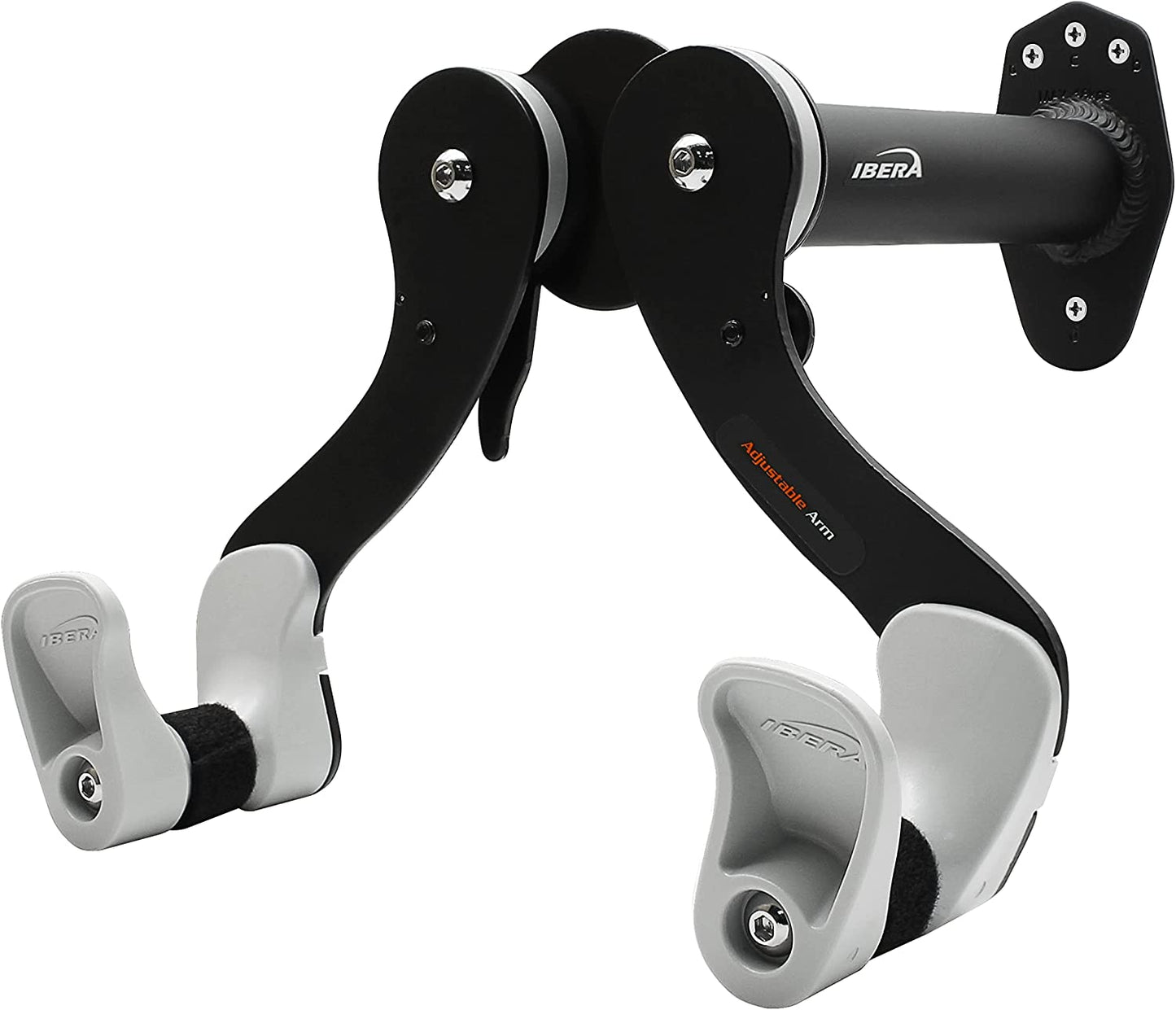 Bike Horizontal Wall Hanger - Adjustable Angle, Single Storage Mount (Black)