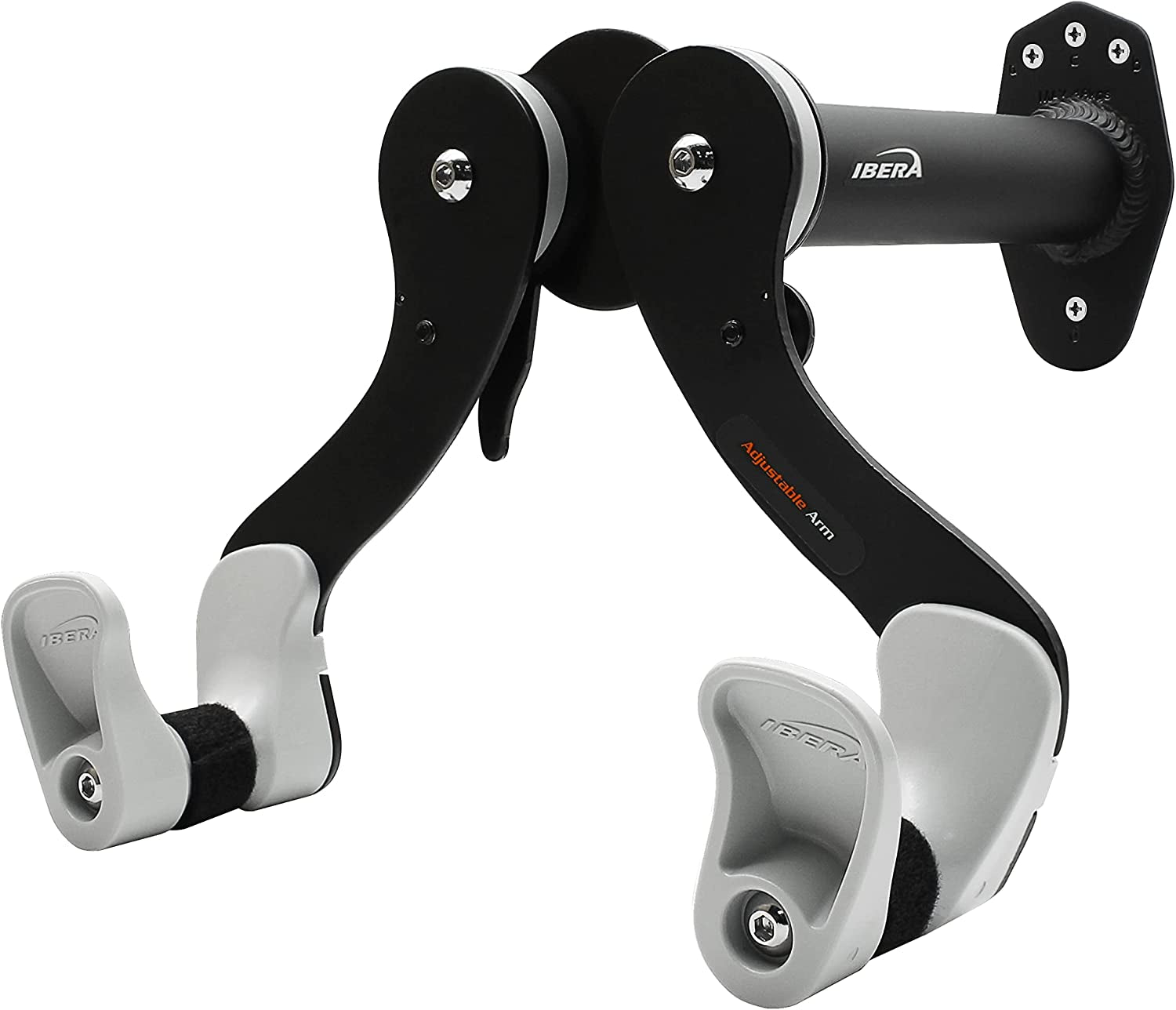 Bike Horizontal Wall Hanger - Adjustable Angle, Single Storage Mount (Black)