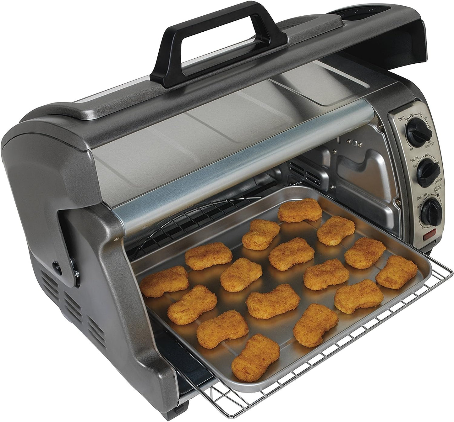 6 Slice Easy Reach Convection Toaster Oven - Gray