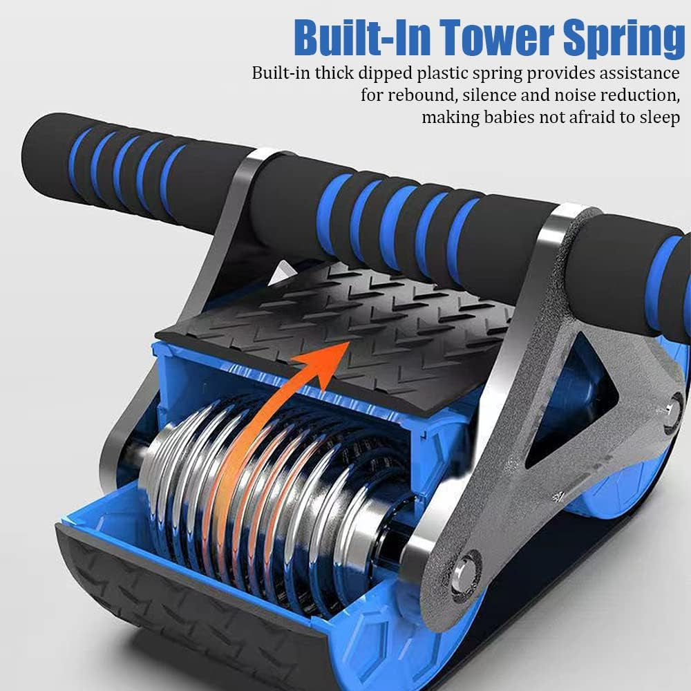 Automatic Rebound Abdominal Wheel - Ideal for Ab Stimulator and Core Workouts. Perfect for Beginners.