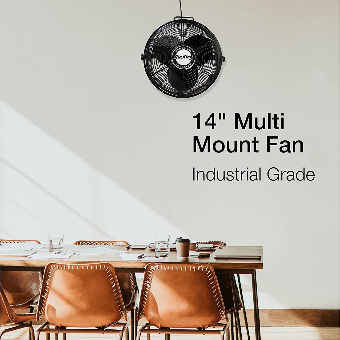 14-Inch Industrial Grade High Velocity Multi-Mount Fan for Optimal Air Circulation