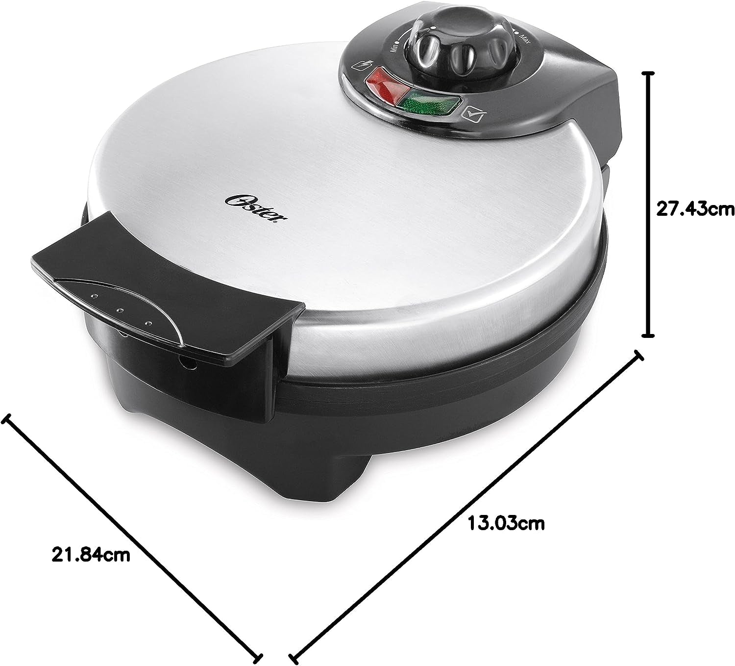 Belgian Waffle Maker, Stainless Steel -  8"