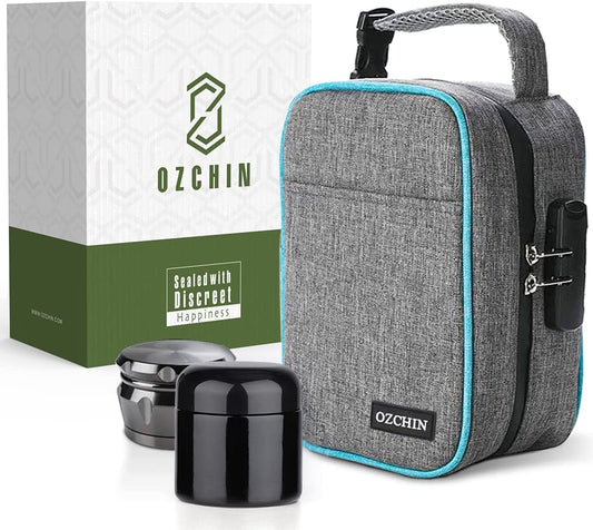 Large Odour Proof Bag Travel Storage With Combination Lock  Storage Case Activated Charcoal Bag