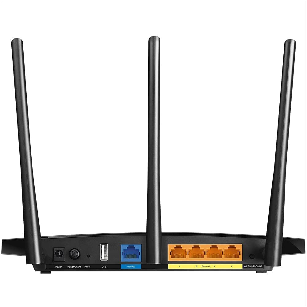 Black Archer C7 AC1750 Dual Band Gigabit Wireless AC Router - 2.4GHz (450Mbps) + 5GHz (1300Mbps) - 1 USB 2.0 Port - IPv6 - Guest Network - WPS