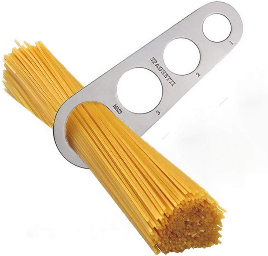 Stainless Steel Spaghetti Portion Measuring Tool - Precise Pasta Noodle Measurement Device