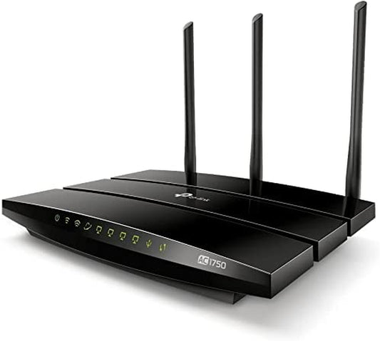 Black Archer C7 AC1750 Dual Band Gigabit Wireless AC Router - 2.4GHz (450Mbps) + 5GHz (1300Mbps) - 1 USB 2.0 Port - IPv6 - Guest Network - WPS