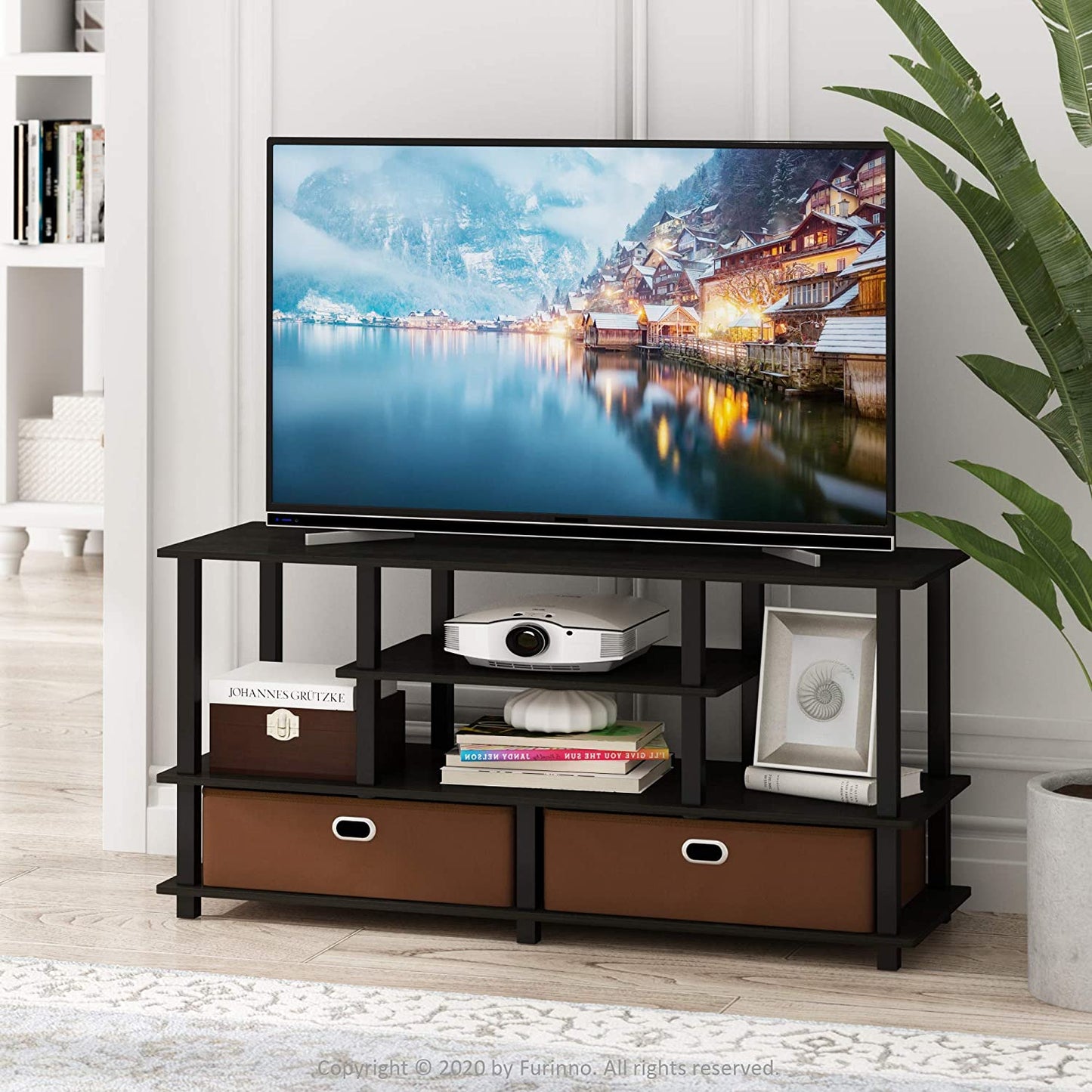  TV Stand in Espresso/Brown Finish