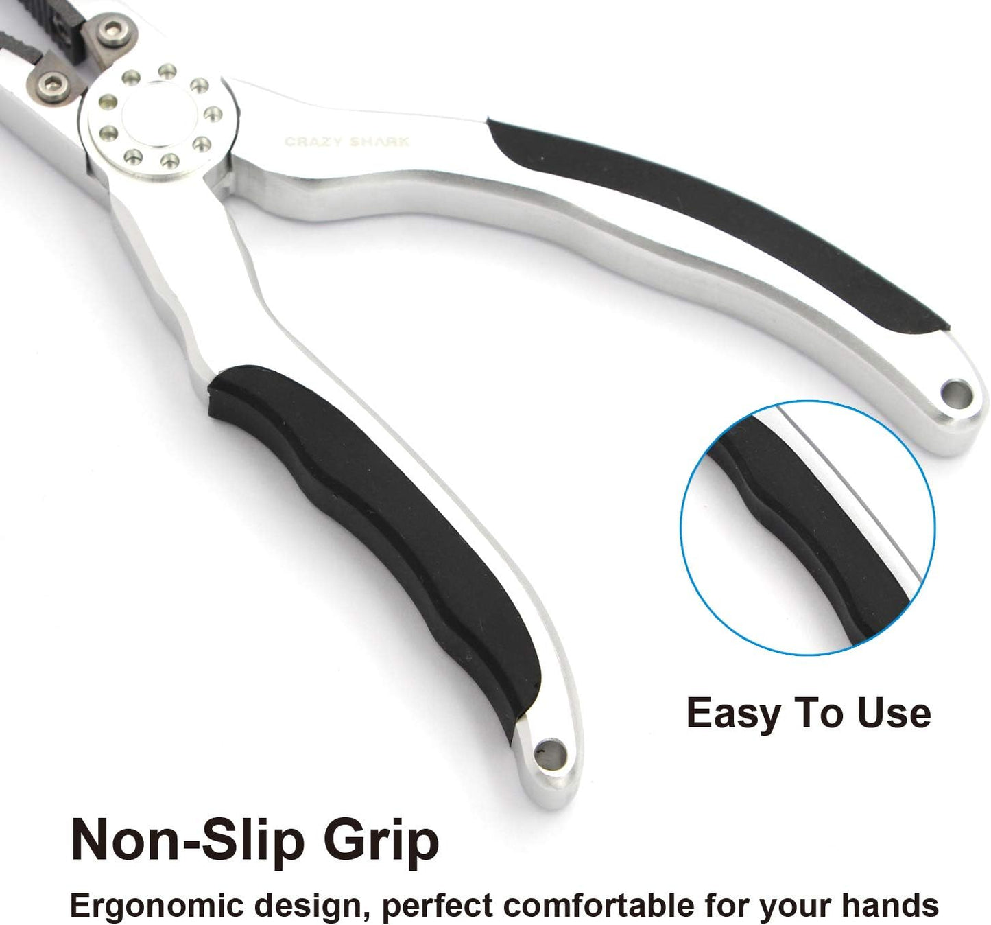 Premium Aluminium Fishing Pliers with Stainless Steel Hook Remover, Saltwater Resistant Gear, Spilt Ring Pliers, Tungsten Carbide Cutters, and Braid Line Cutters